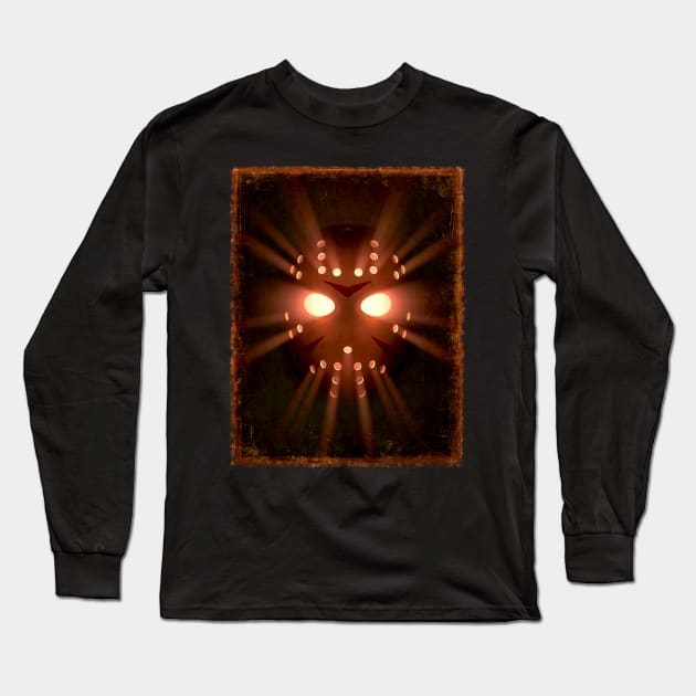 Jason Hockey Horror Mask Long Sleeve T-Shirt by Drop23